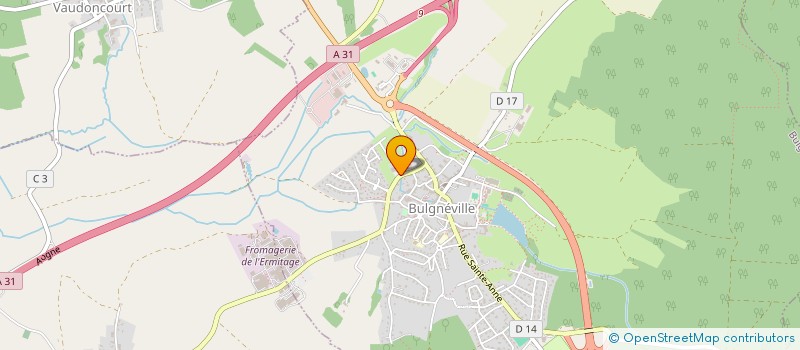 localisation de l'entreprise LAURMANIE  BULGNEVILLE