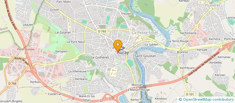 localisation de l'entreprise LAUROIS à AURAY