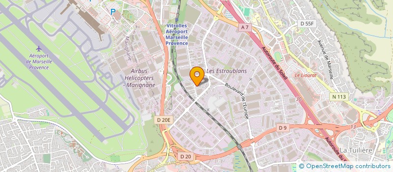 localisation de l'entreprise LAUROME  VITROLLES