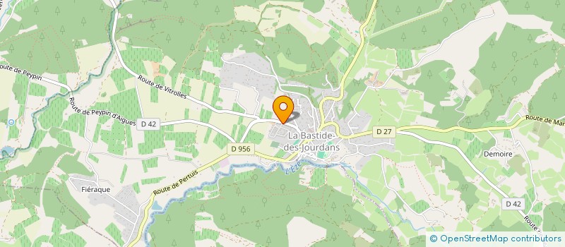 localisation de l'entreprise LAURORE  LA BASTIDE-DES-JOURDANS