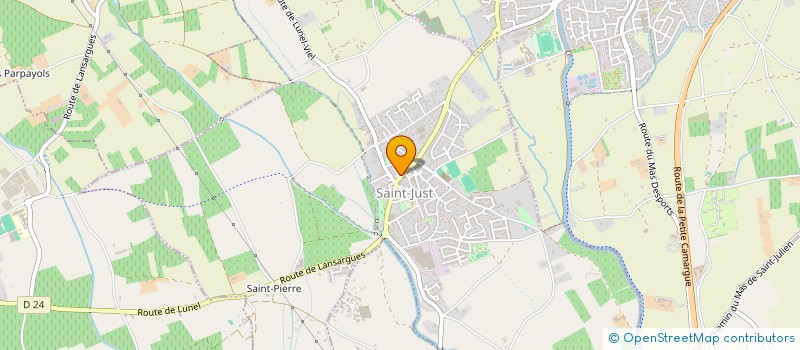 localisation de l'entreprise LAUROU  SAINT-JUST