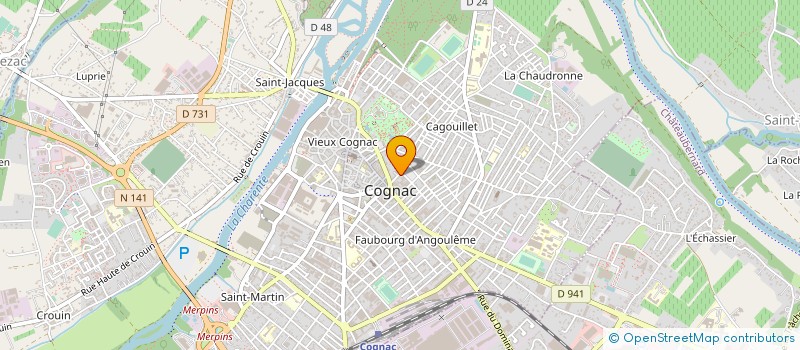 localisation de l'entreprise LAURRY SARL à COGNAC