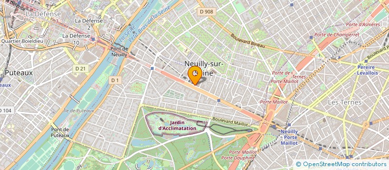 localisation de l'entreprise LAURY à NEUILLY-SUR-SEINE
