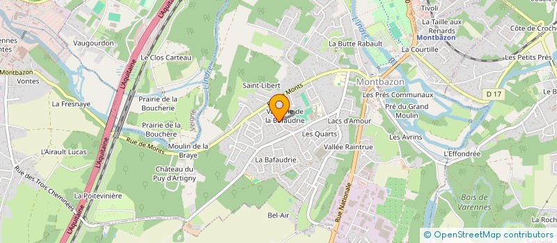 localisation de l'entreprise LAURY PLOMBERIE  MONTBAZON