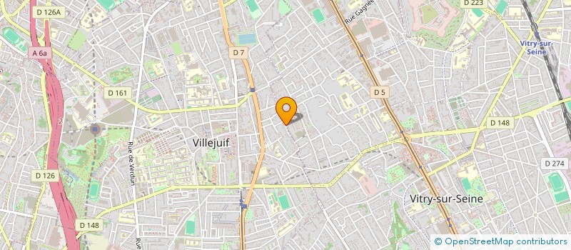 localisation de l'entreprise LAURYAD à VITRY-SUR-SEINE