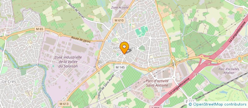 localisation de l'entreprise LAURYAN à VENDARGUES