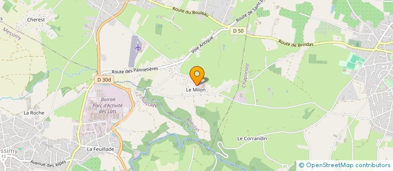 localisation de l'entreprise LAURYLAB  BRINDAS