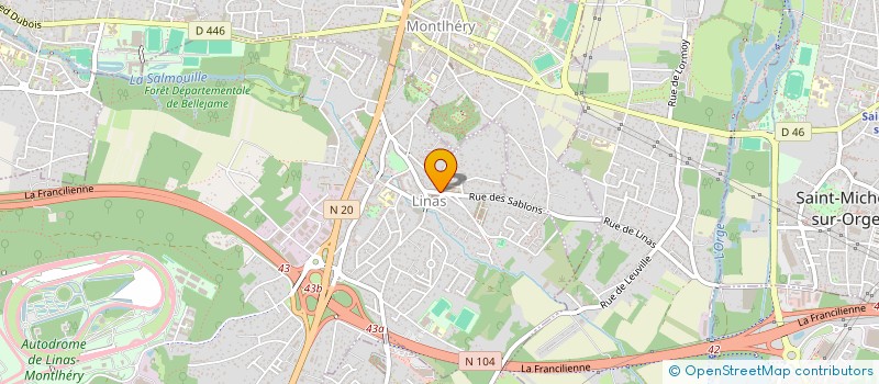 localisation de l'entreprise LAURYMA à LINAS
