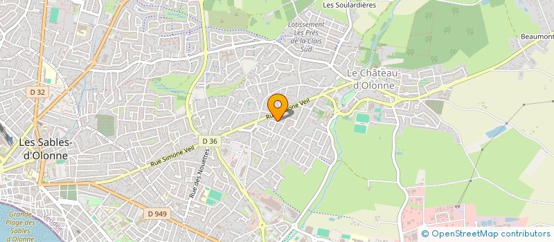 localisation de l'entreprise LAURYNE 2008 à LES SABLES-D'OLONNE