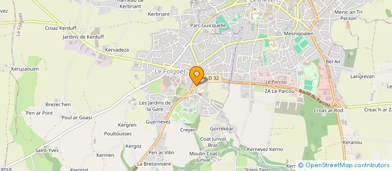 localisation de l'entreprise LAURYNE VOISIN  LE FOLGOET