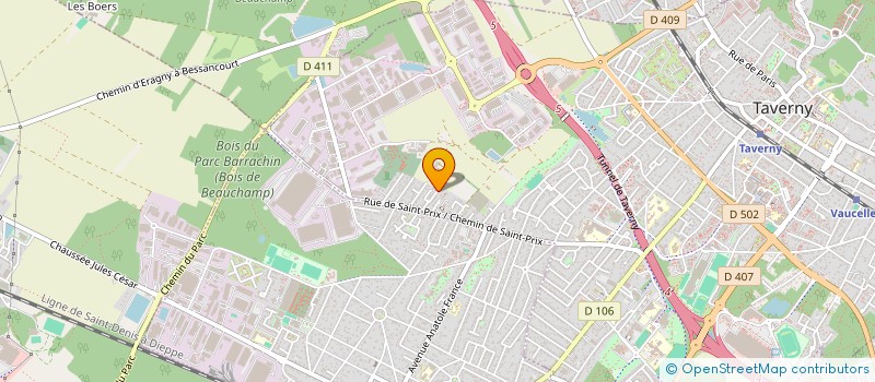 localisation de l'entreprise LAURYVA  TAVERNY