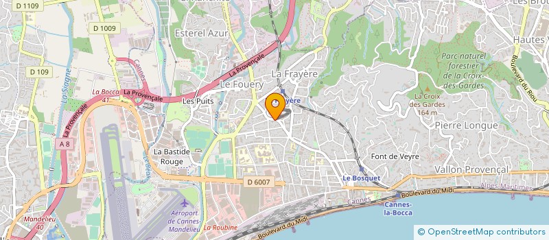 localisation de l'entreprise LAURYVAN à CANNES
