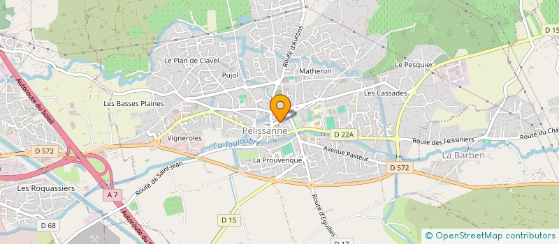 localisation de l'entreprise LAUS PROD (LP)  PELISSANNE