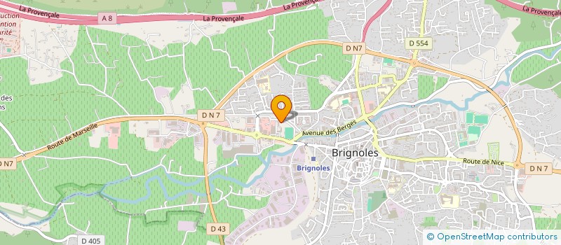 localisation de l'entreprise LAUSA 2 à BRIGNOLES