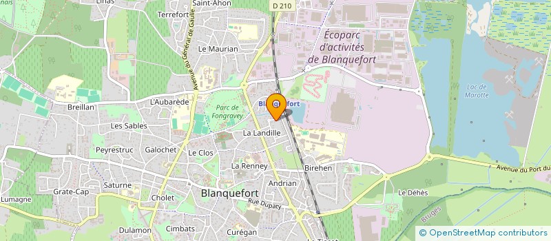 localisation de l'entreprise LAUSANA à BLANQUEFORT