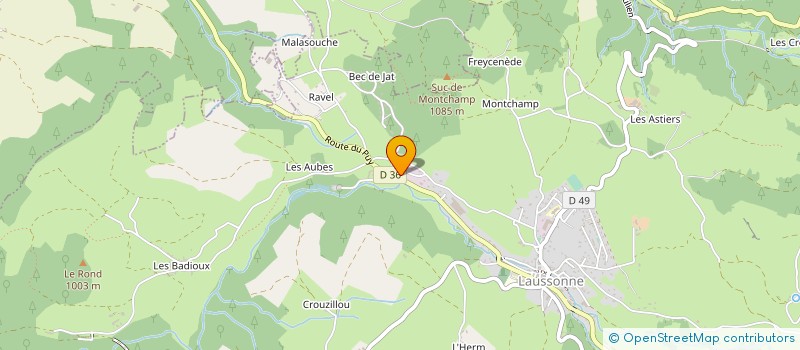 localisation de l'entreprise LAUSSONNE AUTO  LAUSSONNE