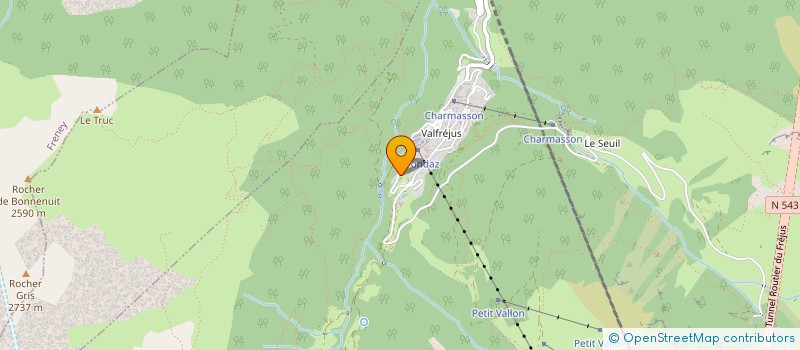 localisation de l'entreprise LAUTAIN  MODANE