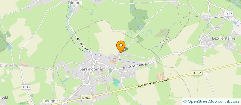 localisation de l'entreprise LAUTE MARCEL ET ANDRE à SARS-POTERIES