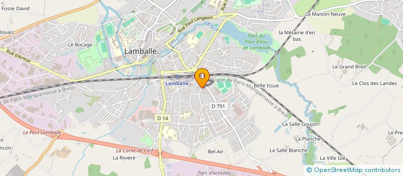 localisation de l'entreprise LAUTELLIER  LAMBALLE-ARMOR