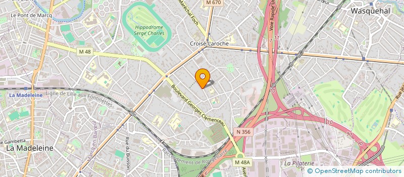 localisation de l'entreprise LAUTENROC à MARCQ-EN-BARŒUL