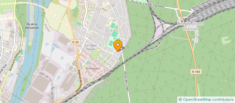 localisation de l'entreprise LAUTEVA  ACHERES