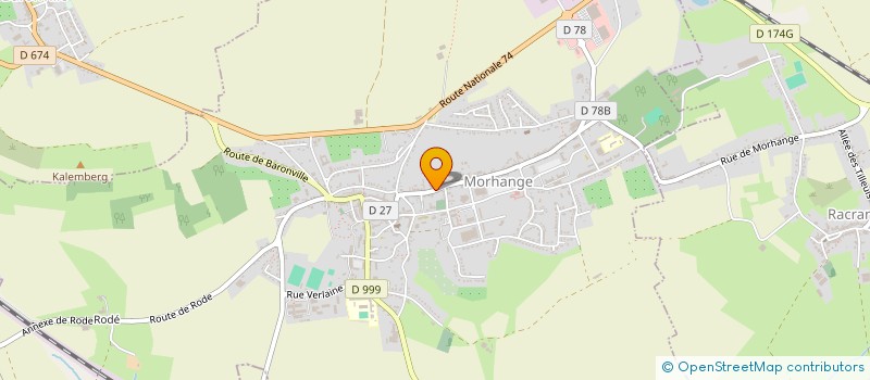 localisation de l'entreprise LAUTHI à MORHANGE