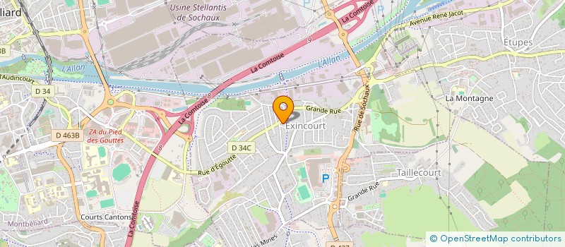 localisation de l'entreprise LAUTHO à EXINCOURT
