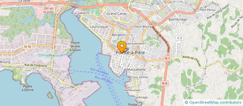 localisation de l'entreprise LAUTIMAR SARL à POINTE-A-PITRE