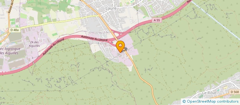 localisation de l'entreprise LAUTRANS  LE ROVE