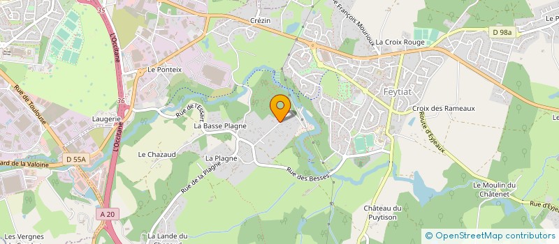 localisation de l'entreprise LAUTREC à FEYTIAT