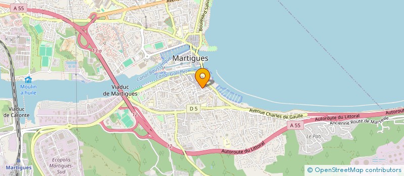localisation de l'entreprise LAUVA à MARTIGUES