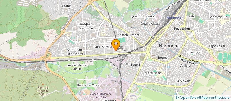 localisation de l'entreprise LAUVA à NARBONNE