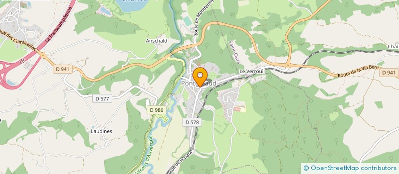 localisation de l'entreprise LAUVANO  PONTGIBAUD