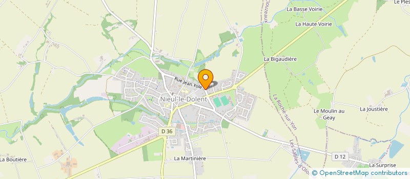 localisation de l'entreprise LAUVEA à NIEUL-LE-DOLENT