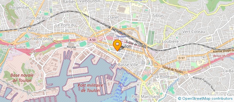 localisation de l'entreprise LAUVEAU  TOULON