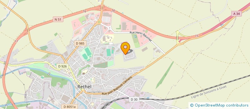 localisation de l'entreprise LAUVERGEON  RETHEL