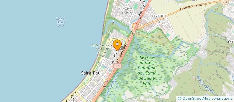 localisation de l'entreprise LAUVERGNIER BESNARD ET DUPORT à SAINT-PAUL
