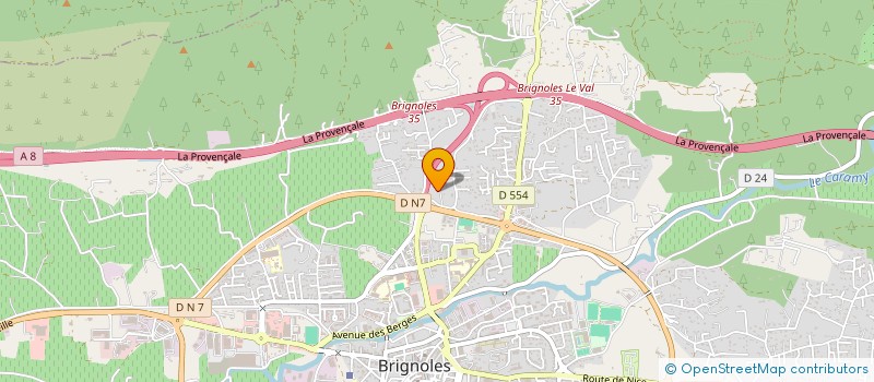 localisation de l'entreprise LAUVES à BRIGNOLES