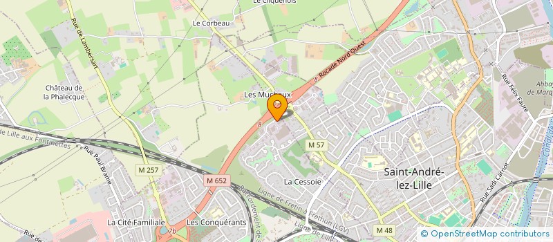 localisation de l'entreprise LAUVI à LAMBERSART