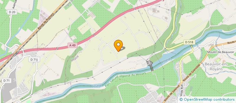 localisation de l'entreprise LAUVI  ROYBON