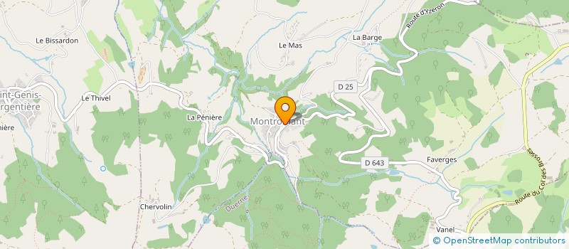 localisation de l'entreprise LAUVI  MONTROMANT