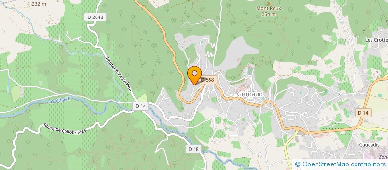 localisation de l'entreprise LAUVIC à GRIMAUD