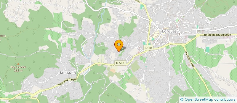 localisation de l'entreprise LAUVIERE  LORGUES