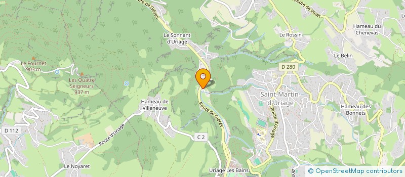 localisation de l'entreprise LAUVIVE  SAINT-MARTIN-D'URIAGE