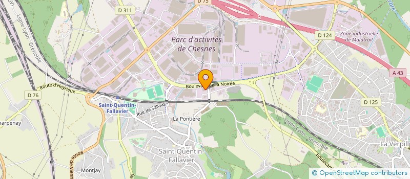 localisation de l'entreprise LAUWERS EMBALLAGES SUD-EST à SAINT-QUENTIN-FALLAVIER