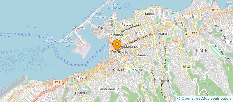 localisation de l'entreprise LAUX ET CIE à PAPEETE