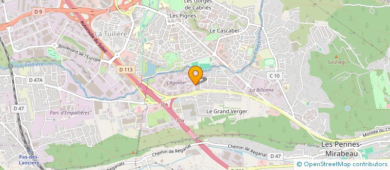 localisation de l'entreprise LAUXANDRE à LES PENNES-MIRABEAU
