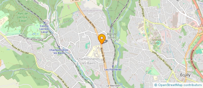 localisation de l'entreprise LAUXANE  CHARBONNIERES-LES-BAINS