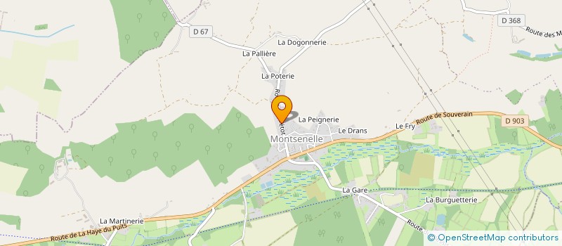 localisation de l'entreprise LAUXANE  MONTSENELLE