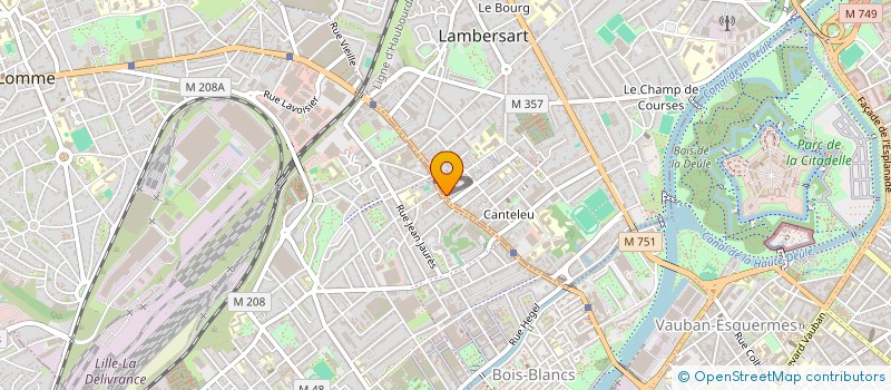 localisation de l'entreprise LAUXIA à LAMBERSART